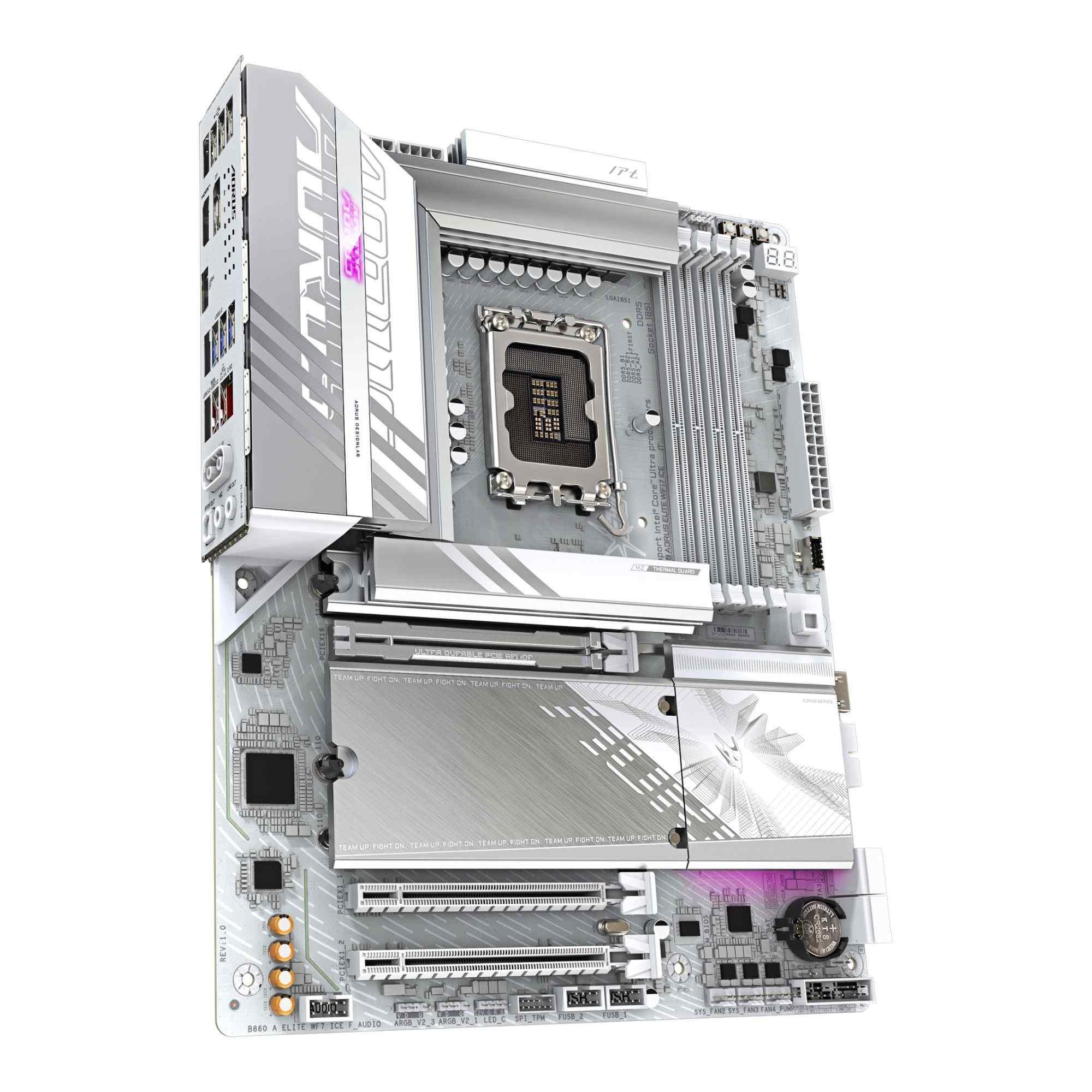 Płyta Gigabyte B860 A ELITE WF7 ICE /B860/DDR5/SATA3/M.2/USB4/WiFi/BT/PCIe5.0/s.1851/ATX - obrazek 2