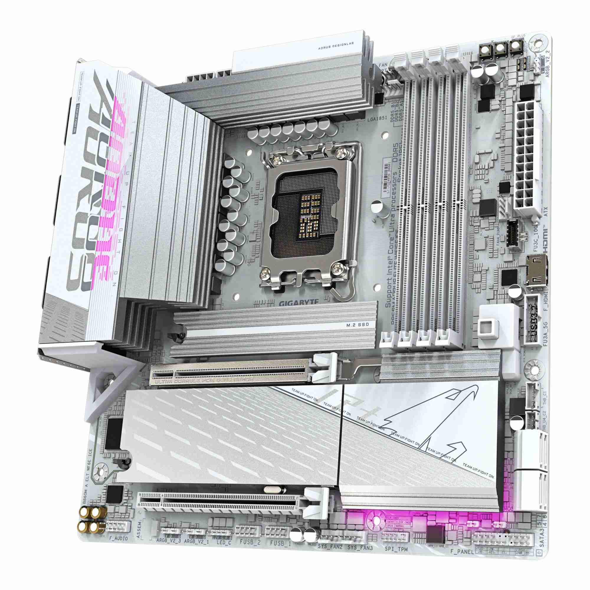 Płyta Gigabyte B860M A ELT WF6E ICE /B860/DDR5/SATA3/M.2/USB4/WiFi/BT/PCIe5.0/s.1851/M-ATX - obrazek 3