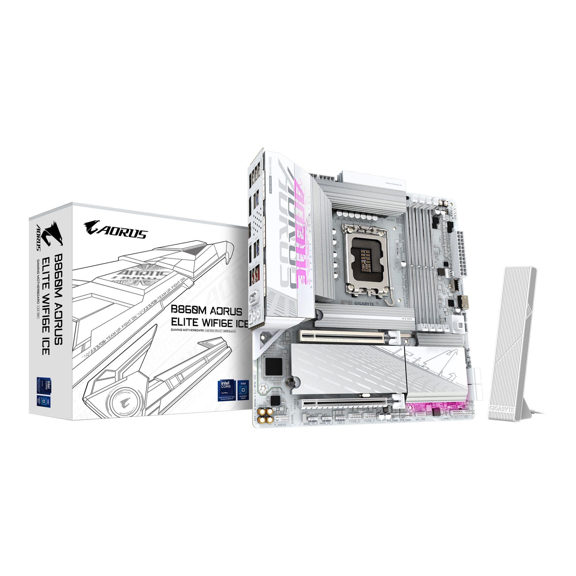 Płyta Gigabyte B860M A ELT WF6E ICE /B860/DDR5/SATA3/M.2/USB4/WiFi/BT/PCIe5.0/s.1851/M-ATX - obrazek 5