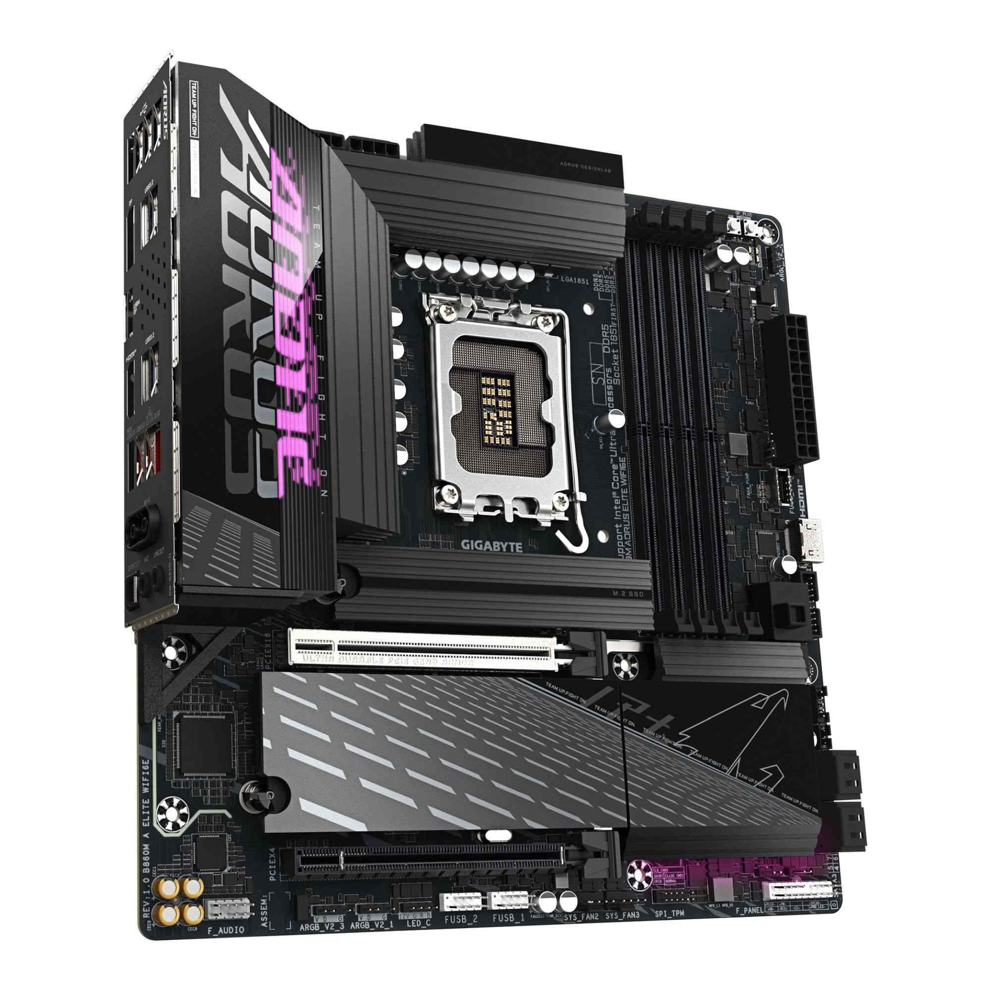 Płyta Gigabyte B860M A ELITE WIFI6E /B860/DDR5/SATA3/M.2/USB4/WiFi/BT/PCIe5.0/s.1851/M-ATX - obrazek 2