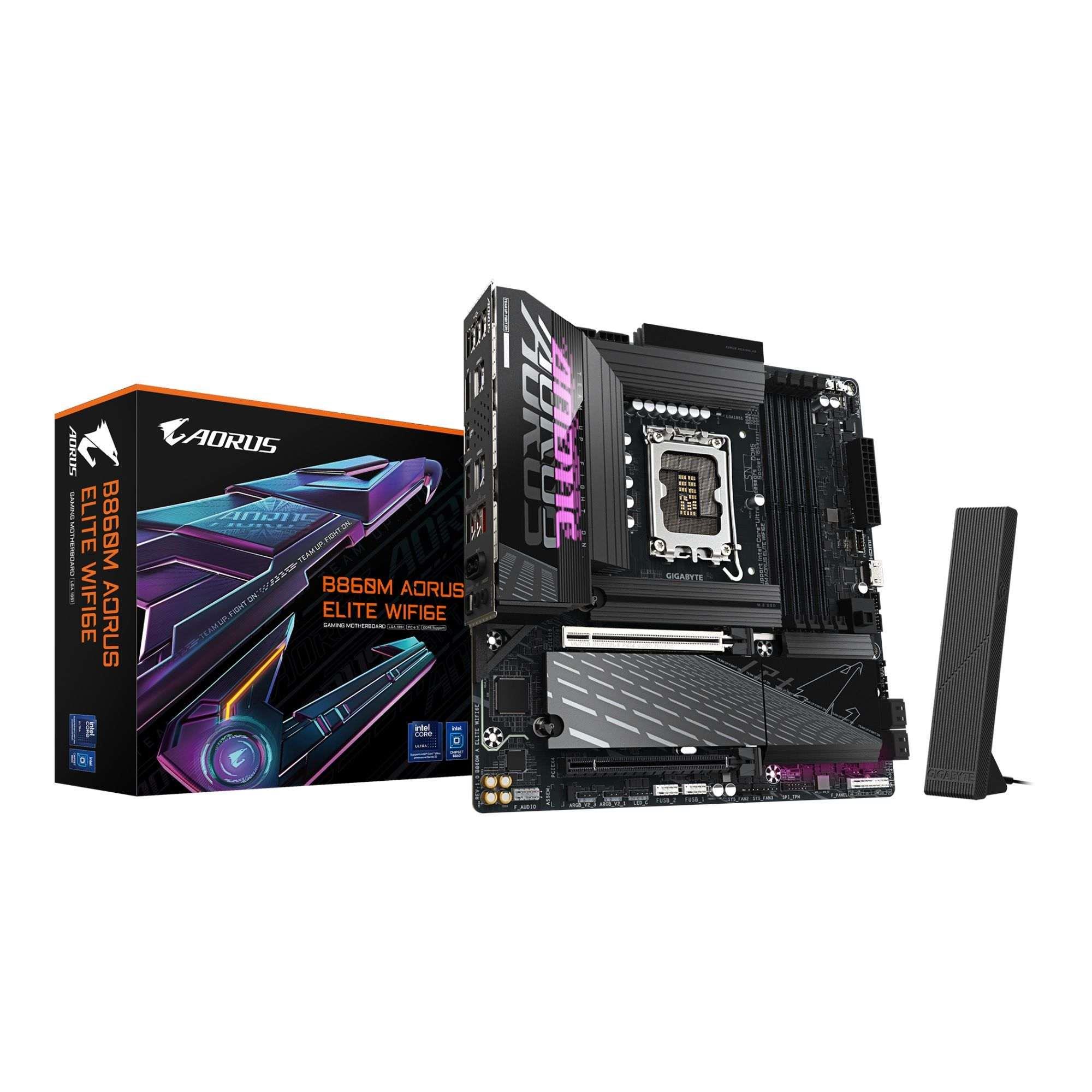 Płyta Gigabyte B860M A ELITE WIFI6E /B860/DDR5/SATA3/M.2/USB4/WiFi/BT/PCIe5.0/s.1851/M-ATX - obrazek 5