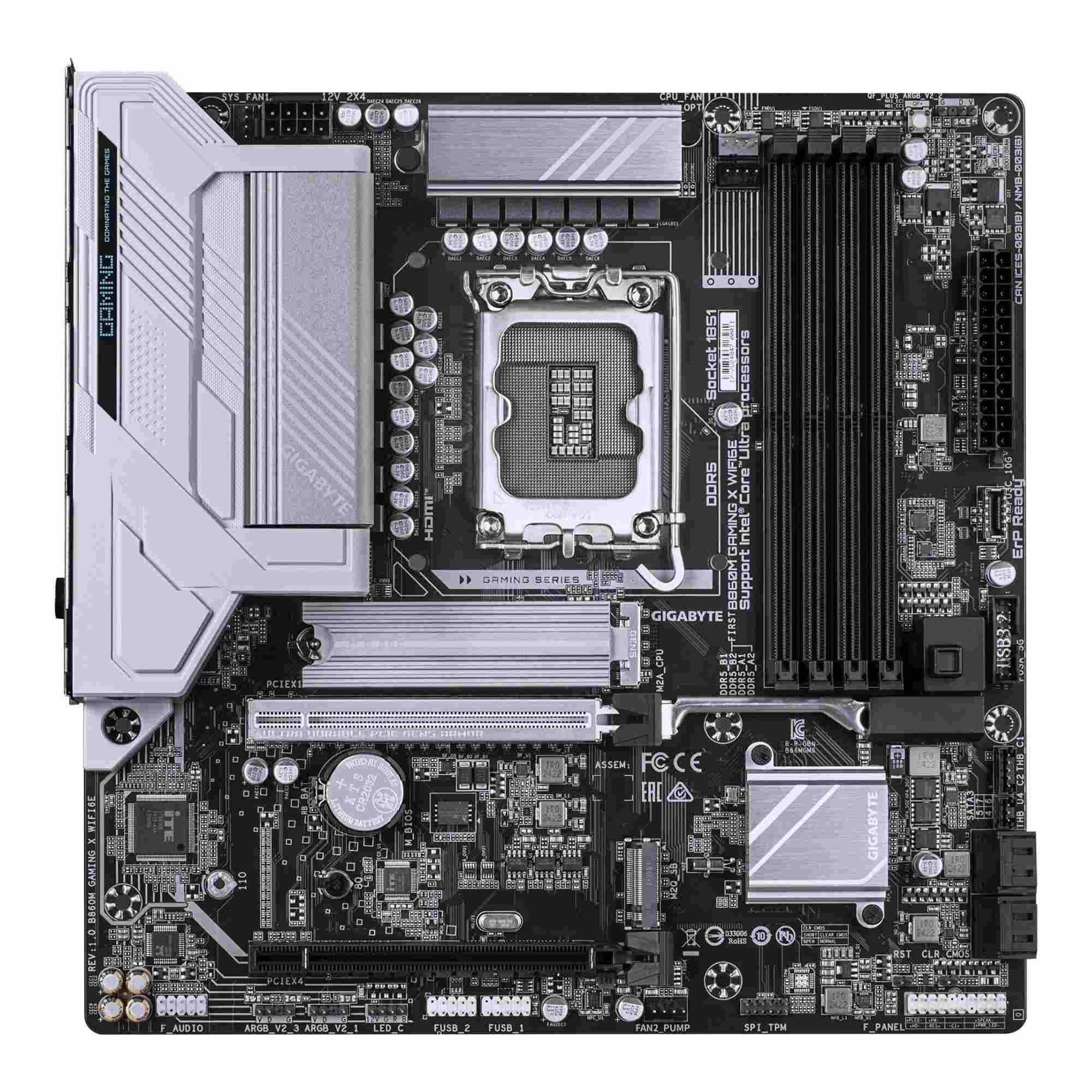 Płyta Gigabyte B860M GAMING X WIFI6E /B860/DDR5/SATA3/M.2/USB4/WiFi/BT/PCIe5.0/s.1851/M-ATX