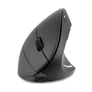 Mysz bezprzewodowa Perixx PERIMICE-713R optyczna wertykalna pionowa czarna akumulator indukcja