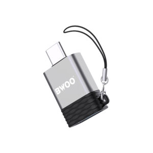 BWOO adapter USB - USB-C szary OTG BZ-35