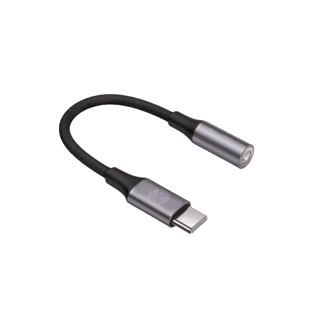 Forever adapter audio AJC-01 jack 3,5 mm - USB-C czarny - obrazek 3