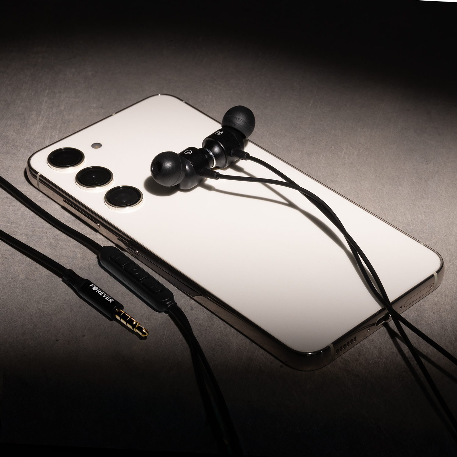 Forever słuchawki przewodowe EP-01 dokanałowe jack 3,5mm czarne - obrazek 4