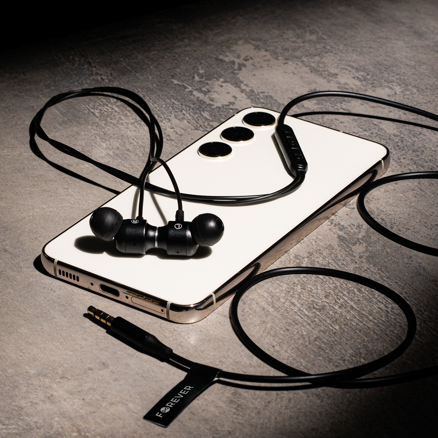 Forever słuchawki przewodowe EP-01 dokanałowe jack 3,5mm czarne - obrazek 6