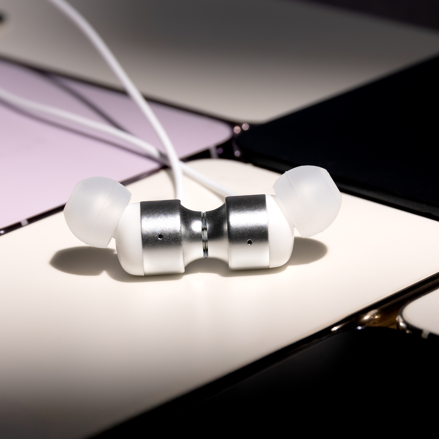 Forever słuchawki przewodowe EP-01 dokanałowe jack 3,5mm białe - obrazek 5