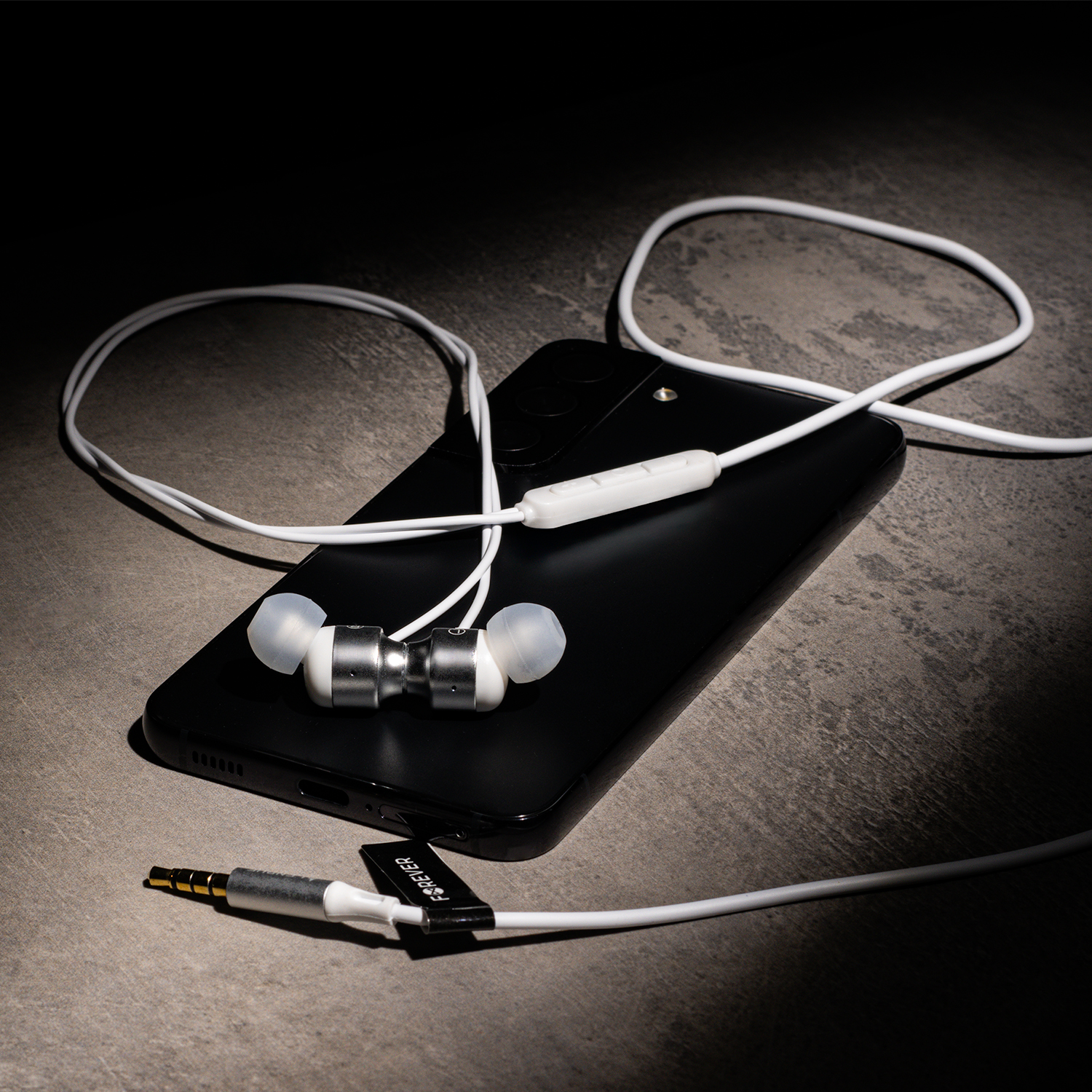 Forever słuchawki przewodowe EP-01 dokanałowe jack 3,5mm białe - obrazek 6