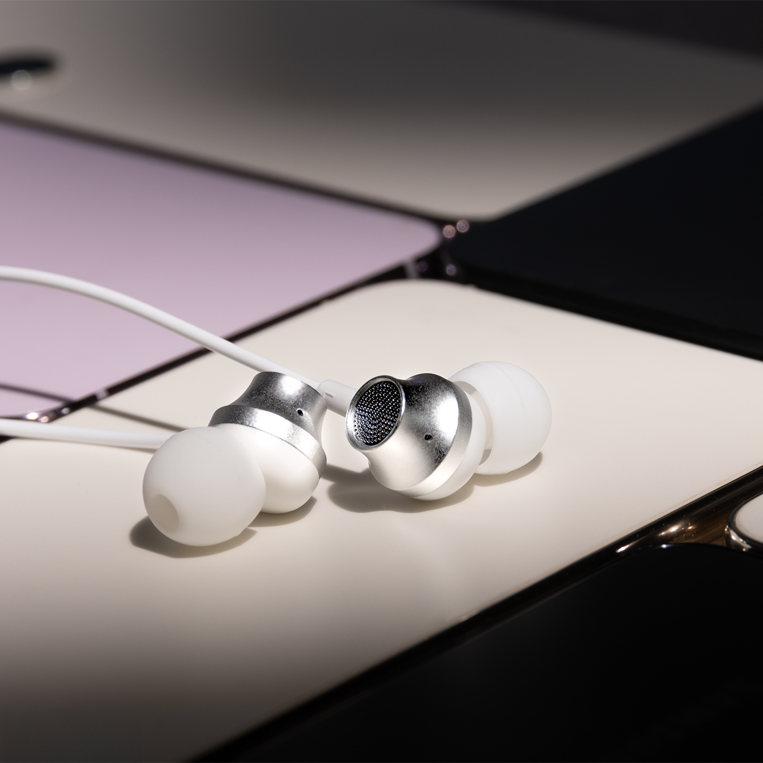 Forever słuchawki przewodowe EP-02 dokanałowe USB-C białe - obrazek 5