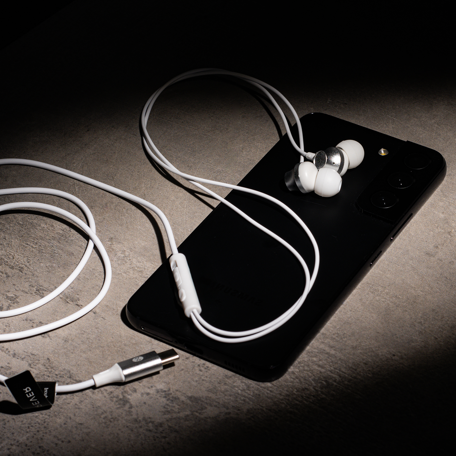 Forever słuchawki przewodowe EP-02 dokanałowe USB-C białe - obrazek 6