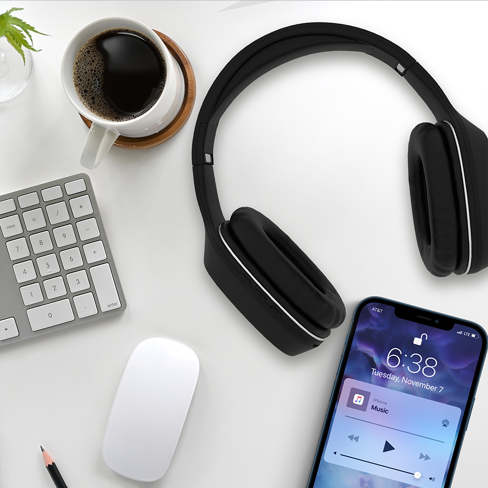 Forever słuchawki bezprzewodowe BTH-505 nauszne czarne - obrazek 4