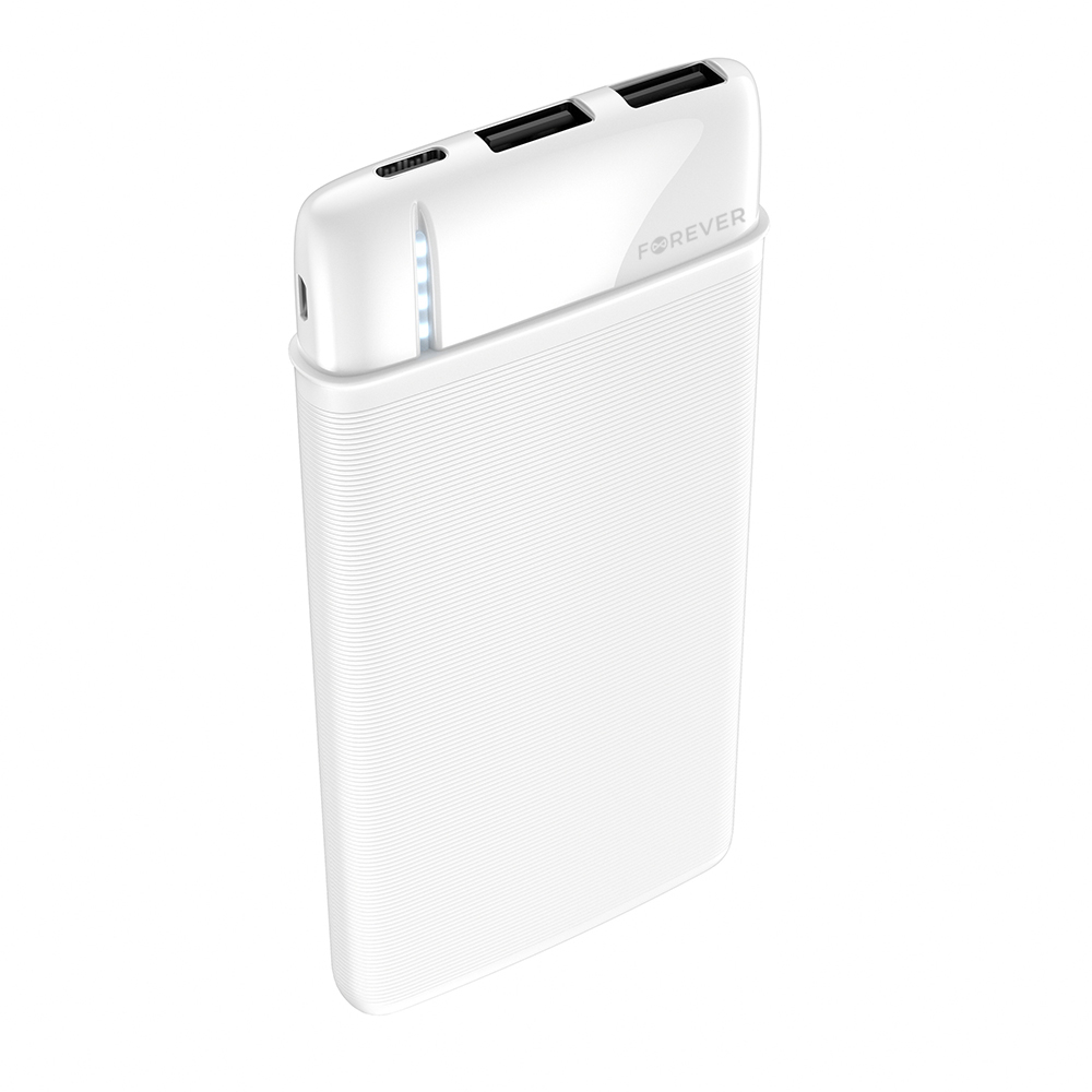 Forever power bank TB-100M 10000 mAh biały - obrazek 4