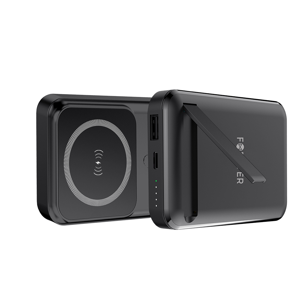 Forever power bank bezprzewodowy MATB-100 PD QC 22.5W 10000 mAh czarny magnetyczny - obrazek 4