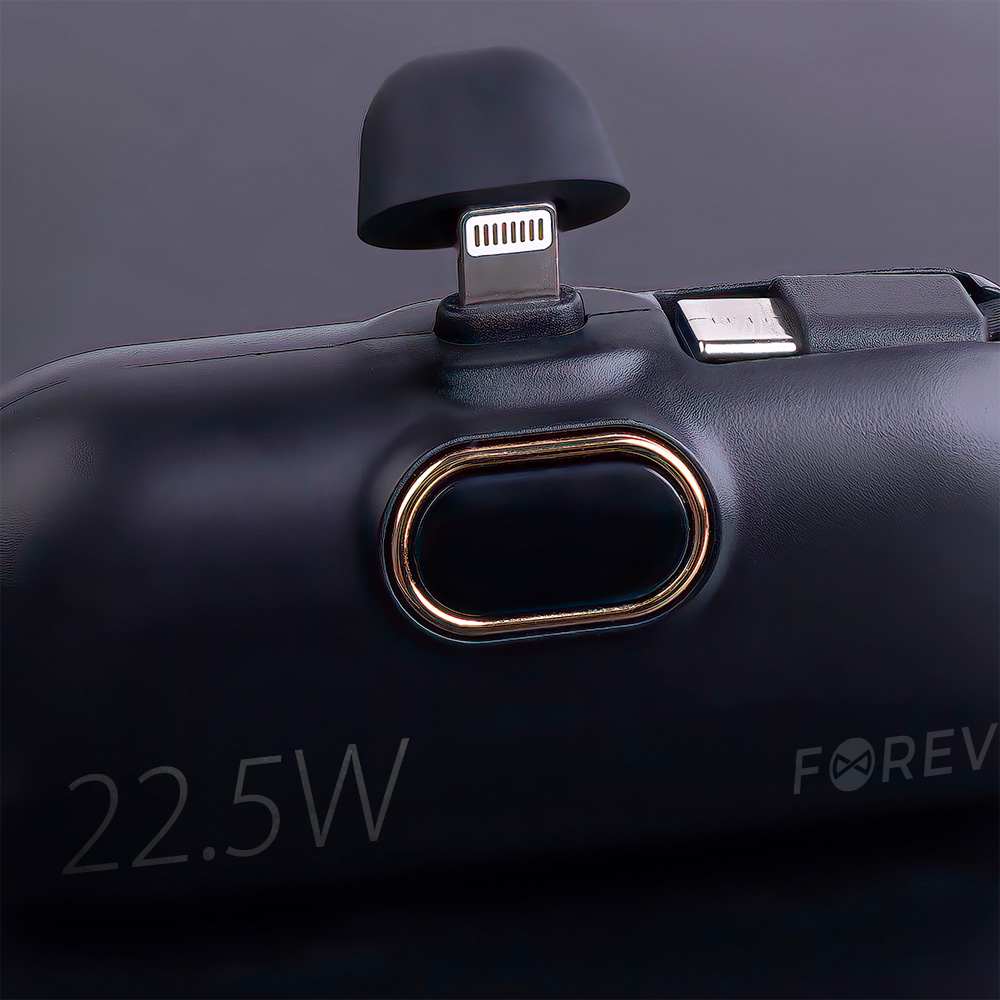 Forever mini power bank MTB-100 22.5W 5000 mAh Lightning czarny - obrazek 6