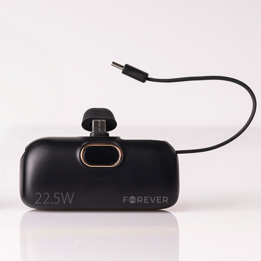 Forever mini power bank MTB-100 22.5W 5000 mAh USB C czarny - obrazek 5