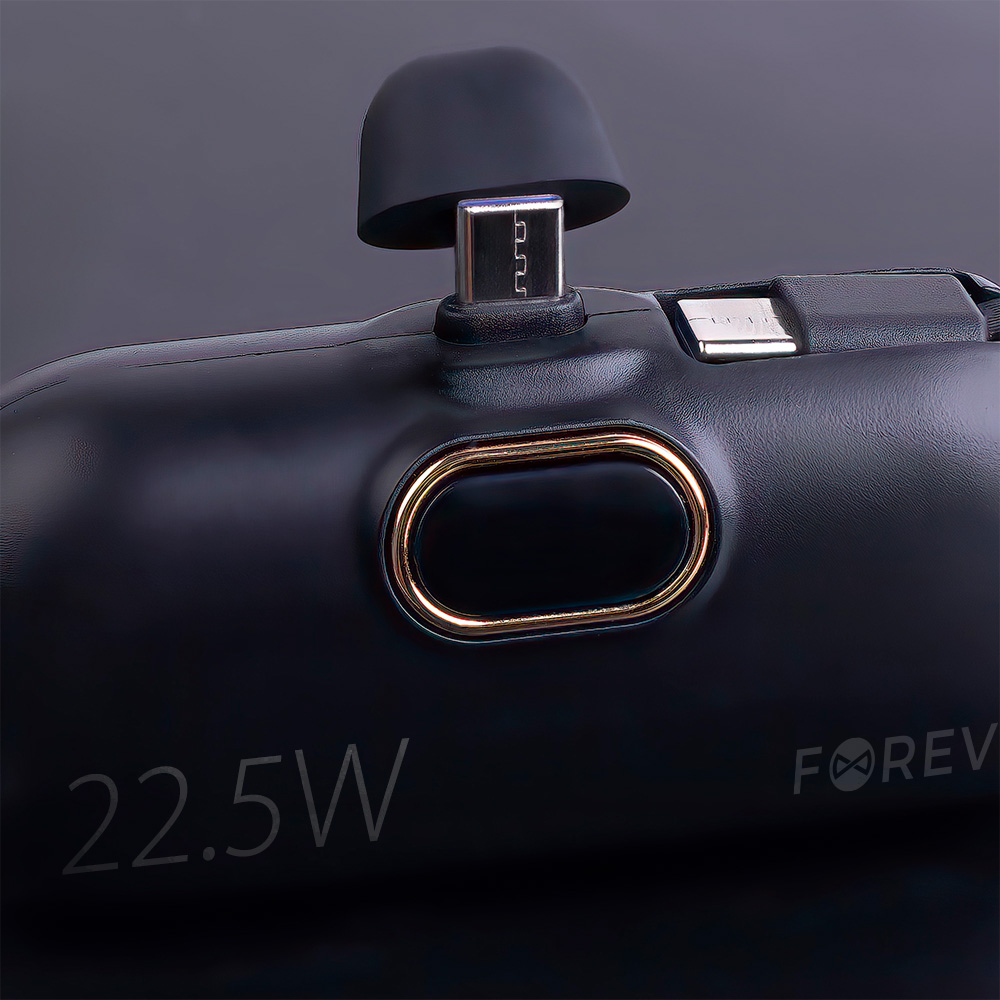 Forever mini power bank MTB-100 22.5W 5000 mAh USB C czarny - obrazek 6