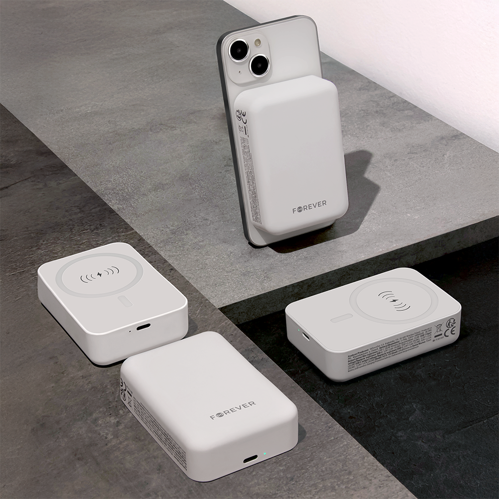 Forever power bank bezprzewodowy MATB-400 20W 10000 mAh biały - obrazek 6