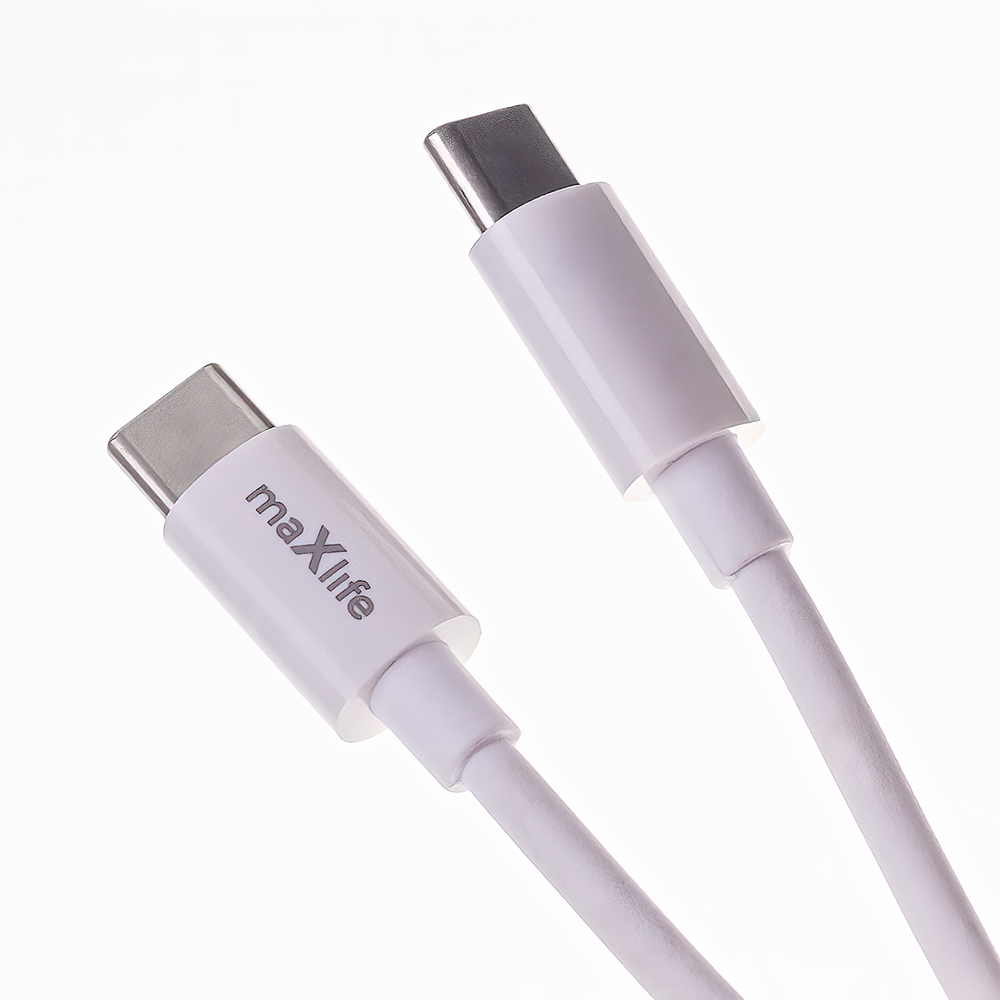 Maxlife ładowarka sieciowa PD QC MXTC-06-20C 1x USB-C 20W biała + kabel USB-C - USB-C 20W - obrazek 4
