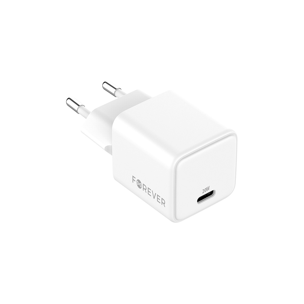 Forever ładowarka sieciowa GaN PD TC-08-20C 1x USB-C 20W biała