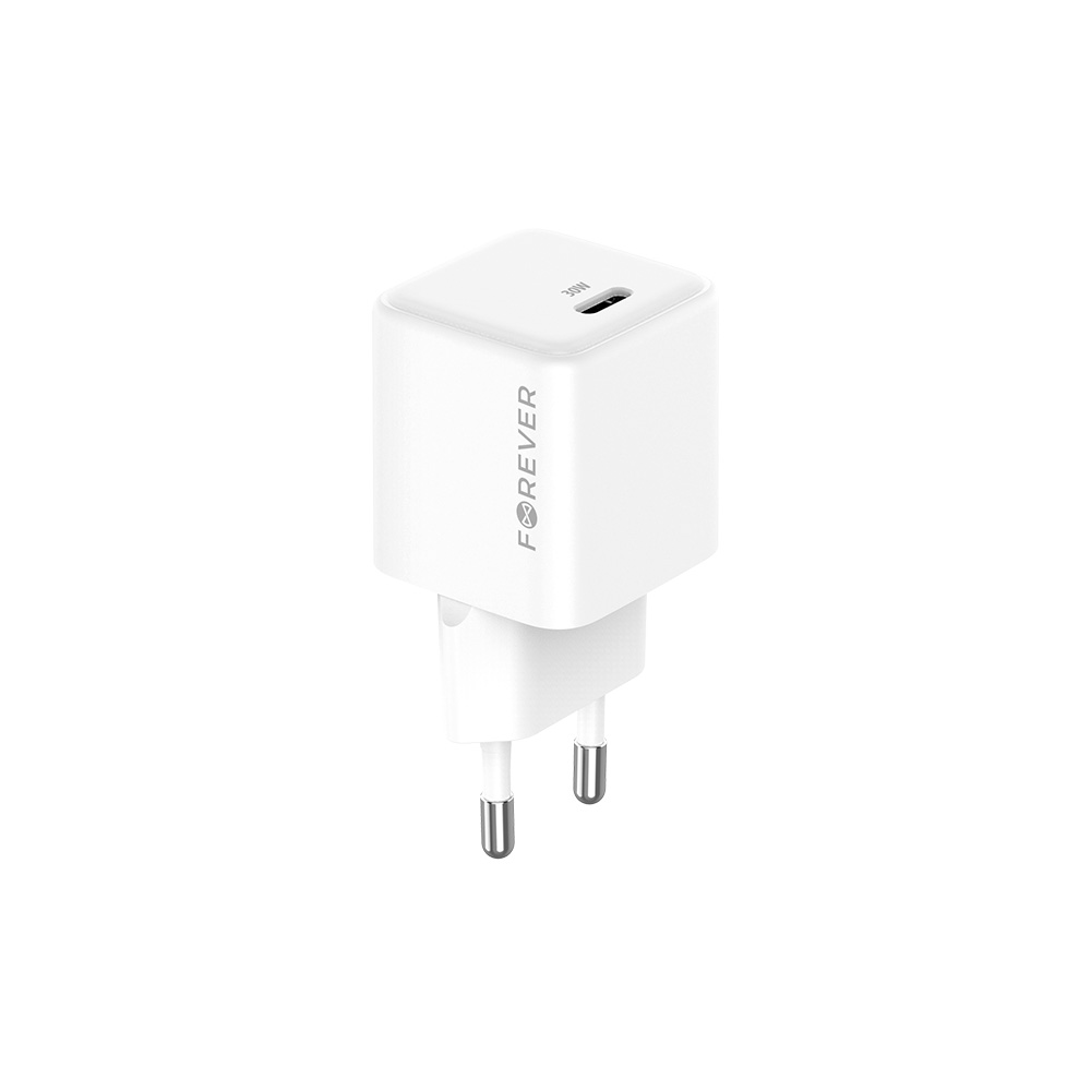 Forever ładowarka sieciowa GaN PD TC-08-30C 1x USB-C 30W biała - obrazek 3