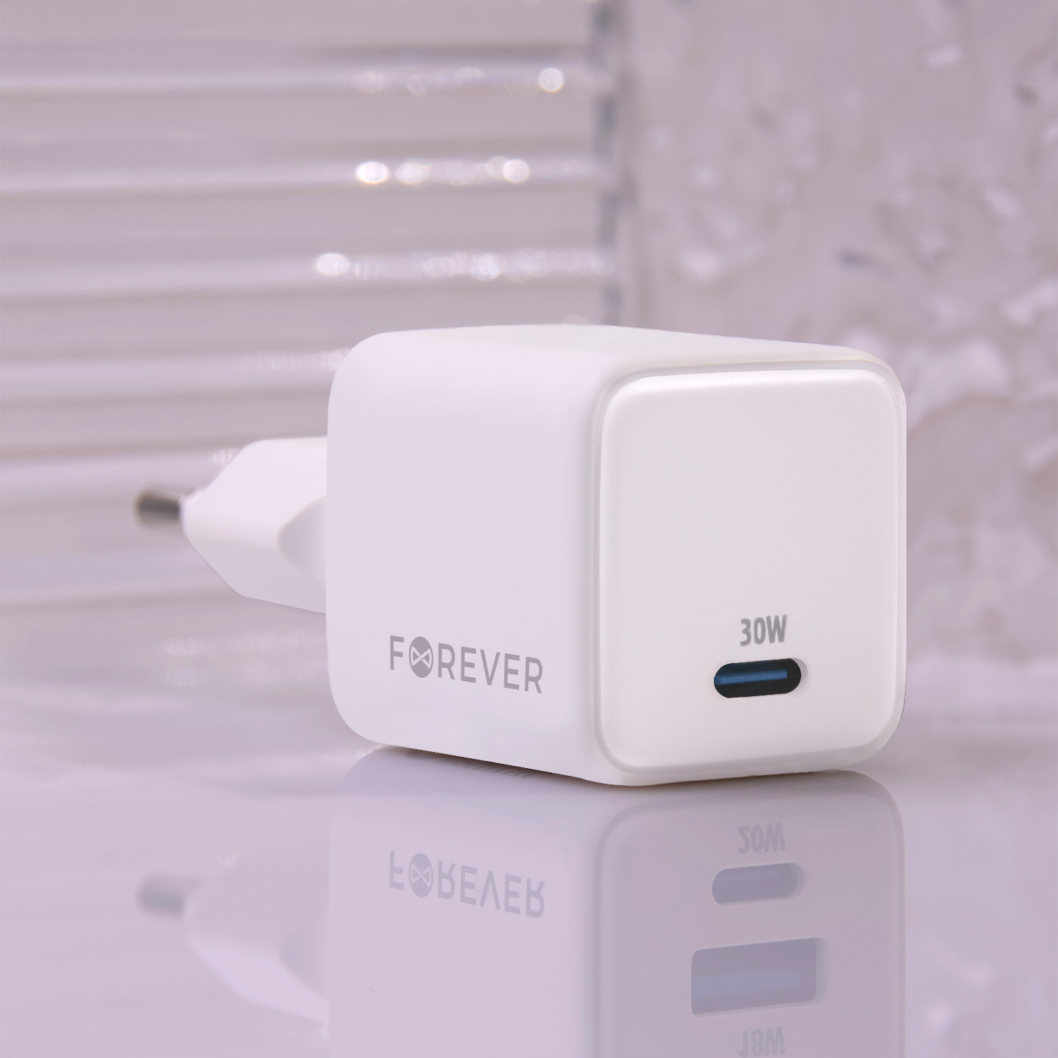 Forever ładowarka sieciowa GaN PD TC-08-30C 1x USB-C 30W biała - obrazek 6