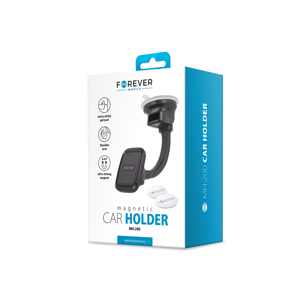 Forever uchwyt samochodowy MH-200 magnetyczny czarny - obrazek 3
