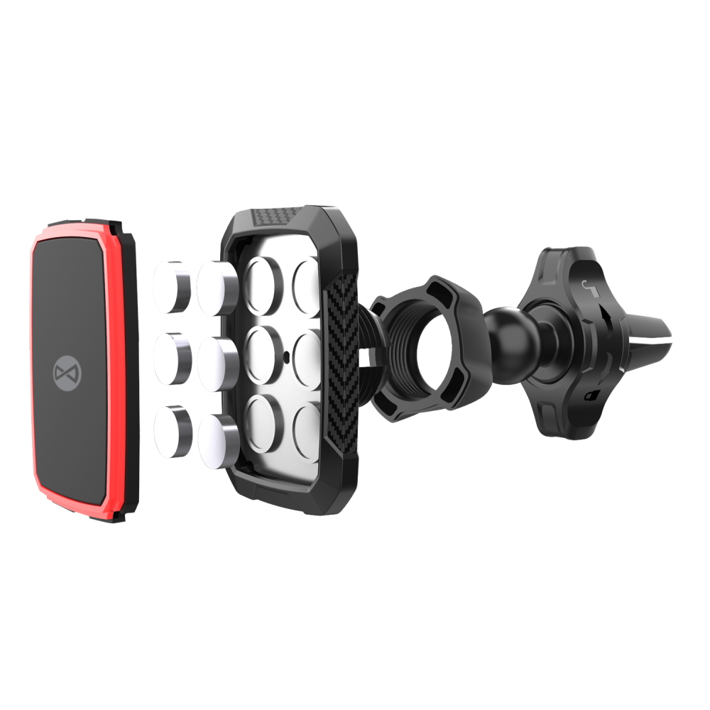 Forever uchwyt samochodowy do kratki MH-260 magnetyczny czarny - obrazek 4