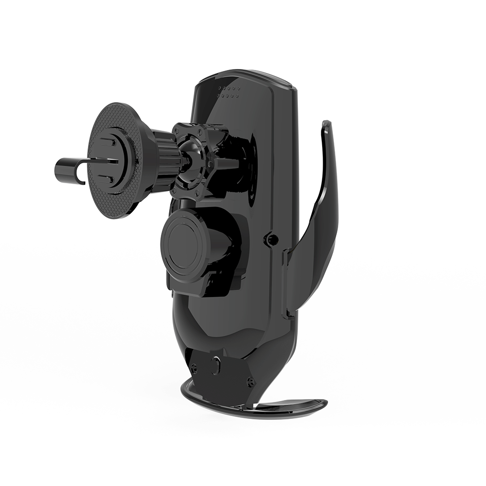 Maxlife uchwyt samochodowy do kratki MXCH-08 automatyczny z indukcją czarny 15W - obrazek 4