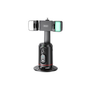 XO uchwyt stojak z 360 SS16 śledzenie twarzy ze światłem LED czarny