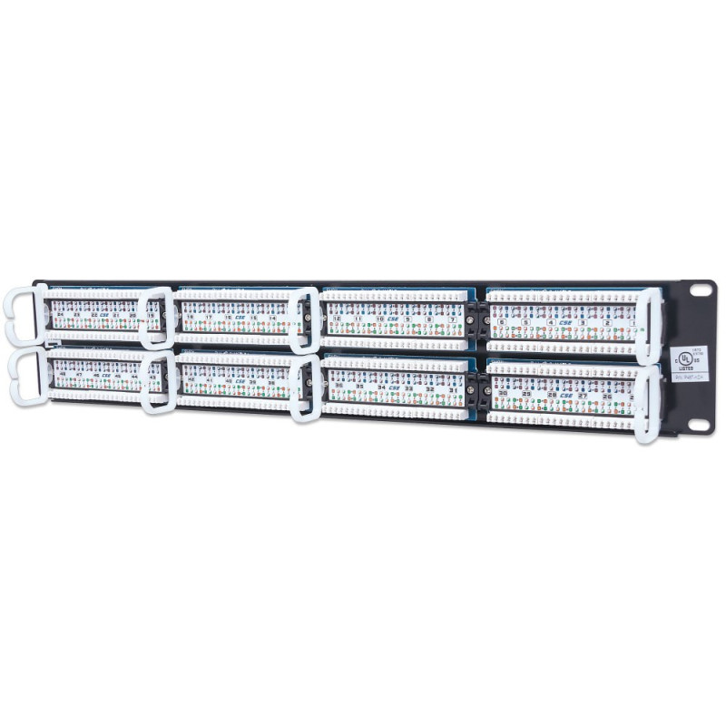 Patch panel 48-portów RJ45 UTP Cat5e 2U Rack 19 - obrazek 2