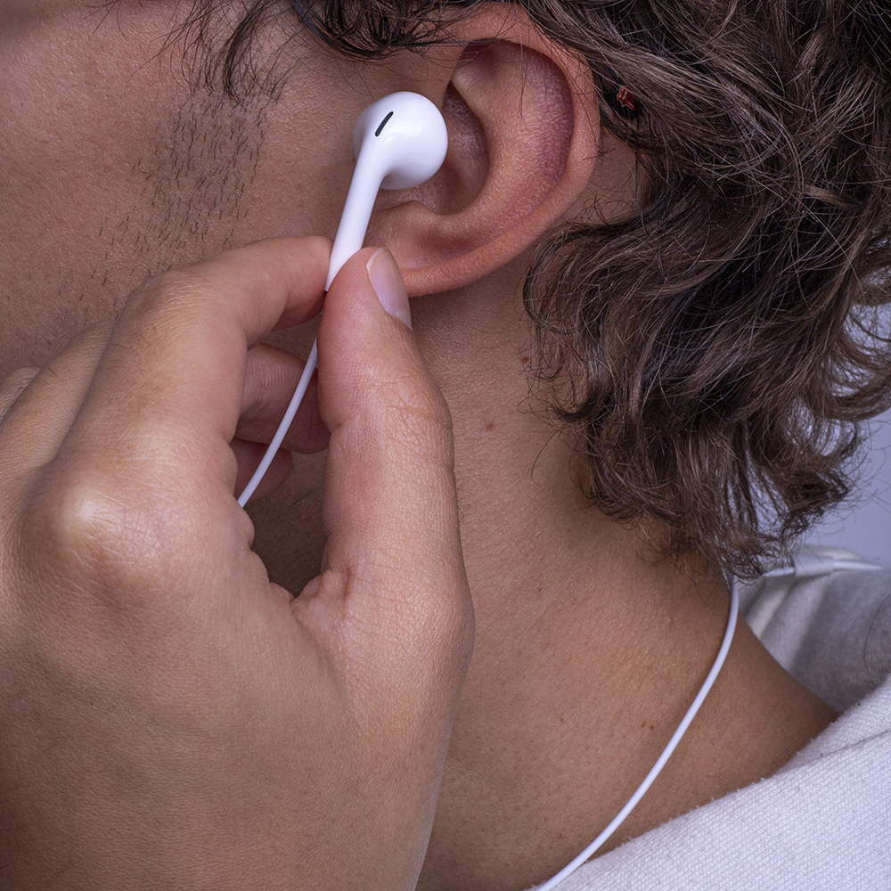 Maxlife słuchawki przewodowe MXEP-04 douszne USB-C białe - obrazek 4