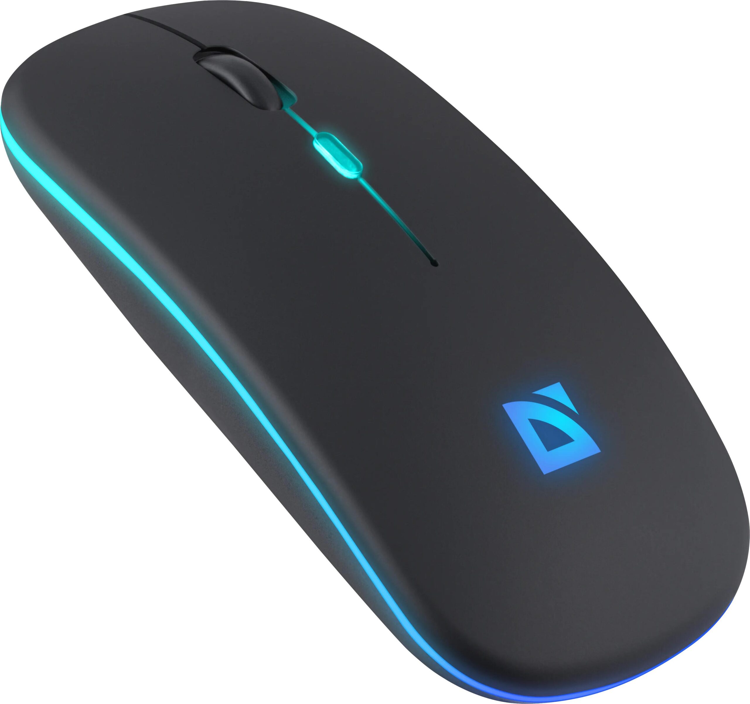 Mysz bezprzewodowa Defender TOUCH MM-997 optyczna 1600dpi 2.4 GHz + Bluetooth czarna RGB AKUMULATOR bezklikowa silent - obrazek 2