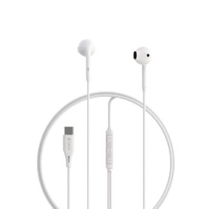 Devia słuchawki przewodowe Kintone A3 Digital USB-C douszne białe