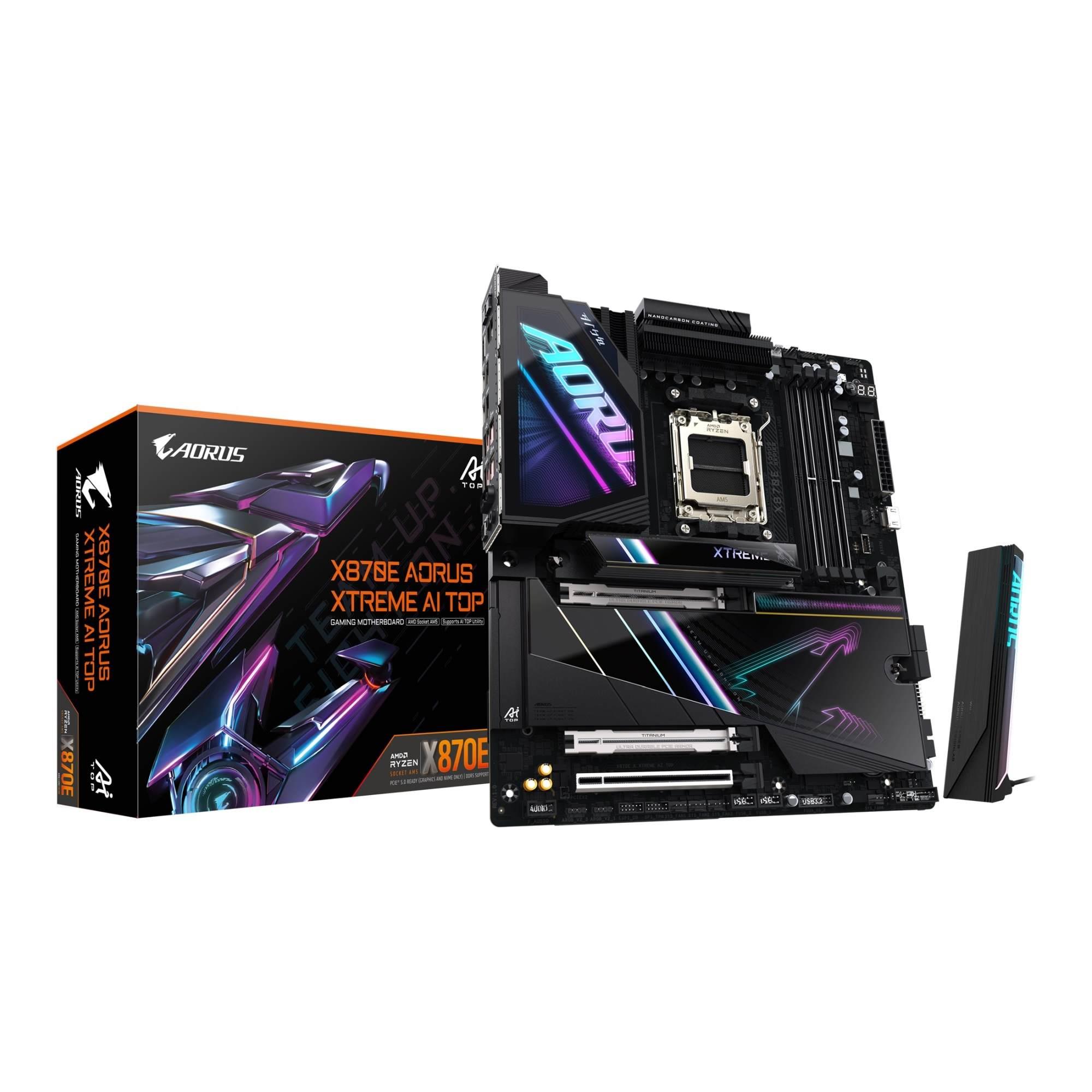 Płyta Gigabyte X870E A XTREME AI TOP /AMD X870/DDR5/SATA3/M.2/USB4/PCIe5.0/WiFi/BT/AM5/E-ATX - obrazek 5