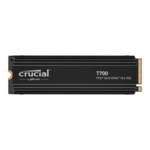 Dysk SSD Crucial T700 4TB M.2 PCIe 5.0 NVMe 2280 (124000/11800MB/s) z radiatorem