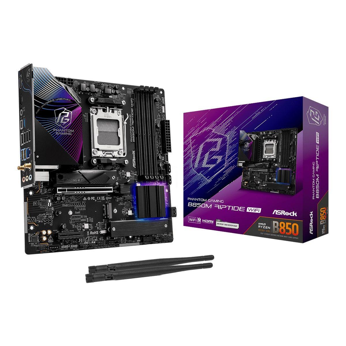 Płyta ASrock B850M Riptide WiFi /AMD B850/DDR5/SATA3/M.2/USB3.1/WiFi/BT/PCIe5.0/AM5/mATX - obrazek 5