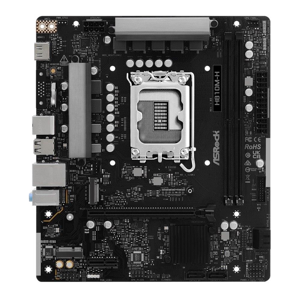 Płyta ASRock H810M-H /H810/DDR5/SATA3/M.2/USB3.0/PCIe4.0/s.1851/mATX