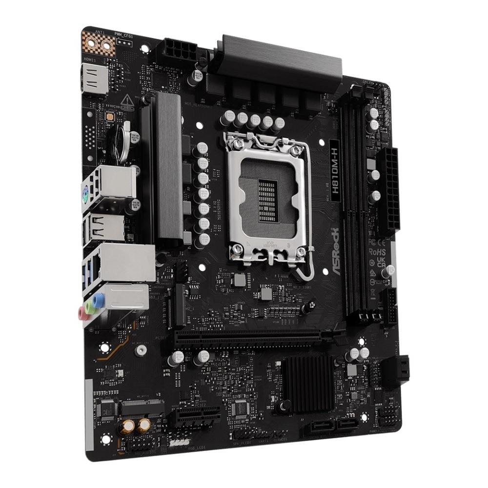 Płyta ASRock H810M-H /H810/DDR5/SATA3/M.2/USB3.0/PCIe4.0/s.1851/mATX - obrazek 2