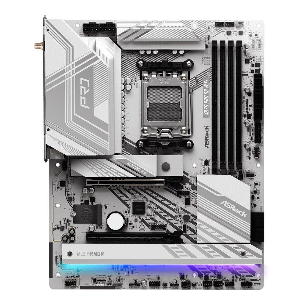Płyta ASrock X870 PRO RS WIFI /AMD X870/DDR5/SATA3/M.2/USB4/PCIe5.0/AM5/ATX - obrazek 2