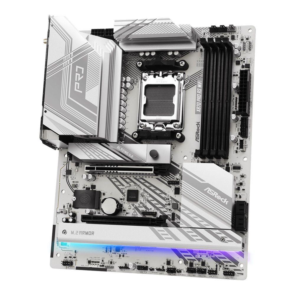 Płyta ASrock X870 PRO RS WIFI /AMD X870/DDR5/SATA3/M.2/USB4/PCIe5.0/AM5/ATX - obrazek 4