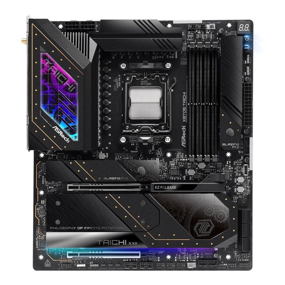 Płyta ASrock X870E TAICHI /AMD X870/DDR5/SATA3/M.2/USB4/WiFi/BT/PCIe5.0/AM5/E-ATX - obrazek 2