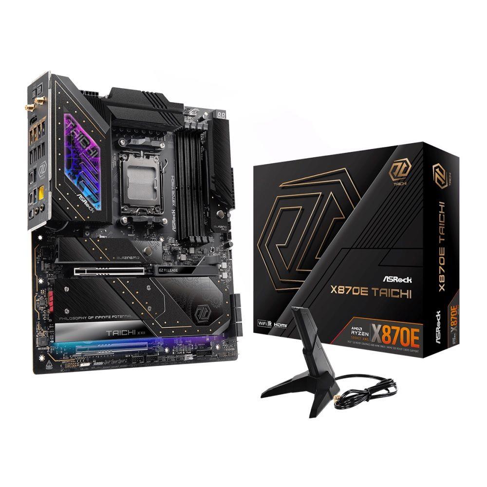 Płyta ASrock X870E TAICHI /AMD X870/DDR5/SATA3/M.2/USB4/WiFi/BT/PCIe5.0/AM5/E-ATX - obrazek 6