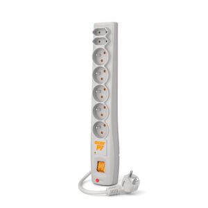 Listwa przeciwprzepięciowa Acar P7 5,0m 7 gniazd szara