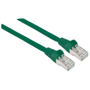 Patchcord Cat7 SFTP 1m 100% CU LSZH zielony