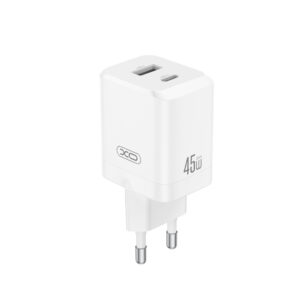 XO ładowarka sieciowa CE36 PD 45W 1x USB-C 1x USB biała