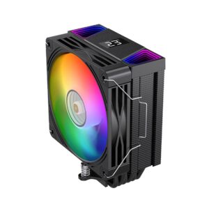 Chłodzenie CPU Rampage OCTAGONC70-BLACK LGA1700/AM5 LCD wentylator infinity 120mm ARGB biały PWM