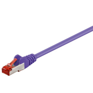 Patchcord Cat6 SFTP 1,5m CCA fioletowy