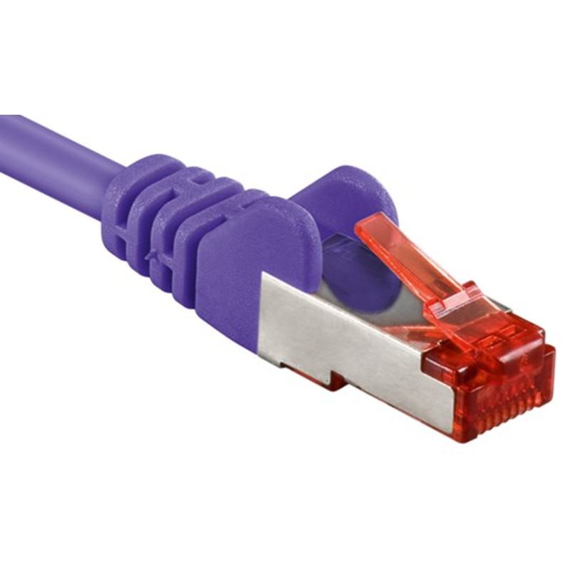 Patchcord Cat6 SFTP 1,5m CCA fioletowy - obrazek 2