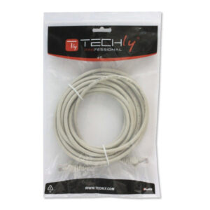 Patchcord Cat6 UTP 1,5m 100% CU szary